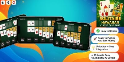 Solitaire Hawaiian Classic Card Game - Unity Game