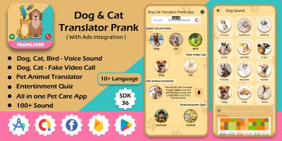Dog And Cat Translator prank App