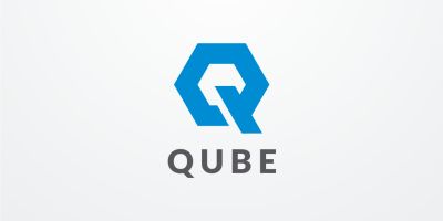 Letter Q Hexagon Vector Logo Design v12