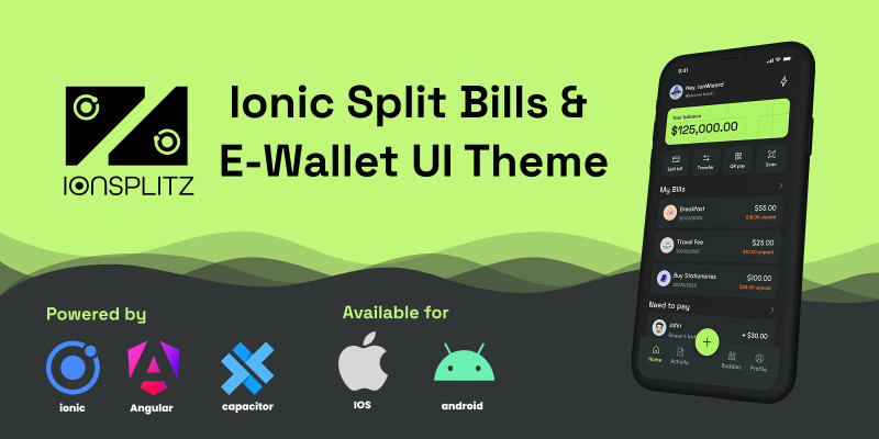 Ion Splitz - Ionic Split Bills Theme