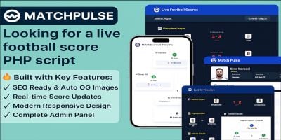 MatchPulse - LiveScore Football PHP Script 
