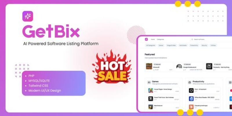 Getbix - Modern PHP Software Download Website