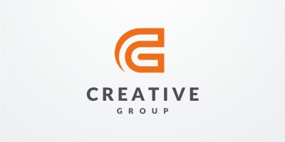 Creative Group Letter G GC CG Vector Logo Design
