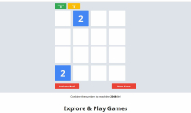 2048 Merge Mania PHP Screenshot 1