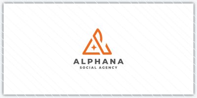 Alphana Abstract A Logo