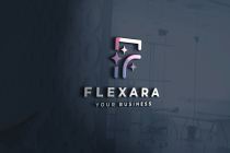 Flexara Letter F Sparkle Logo Screenshot 2