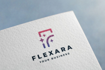 Flexara Letter F Sparkle Logo Screenshot 3