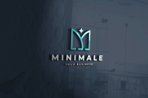 Minimale Letter M Star Logo Screenshot 2