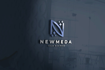 Newmeda Letter N Sparkle Logo Screenshot 2