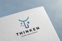 Thinken Abstract T Sparkle Logo Screenshot 3