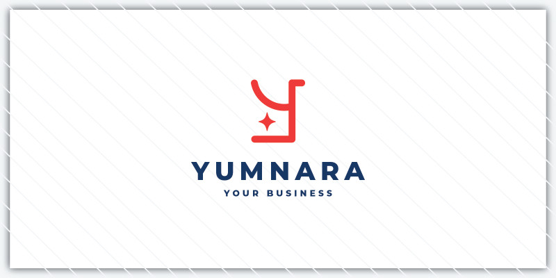 Yumnara Letter Y Sparkle Logo