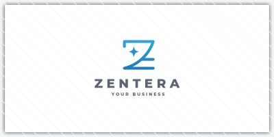 Zentera Abstract Z Sparkle Logo