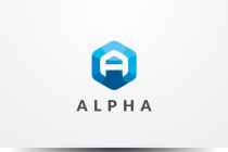 Letter A Hexagon Vector Logo Design v.18 Screenshot 1
