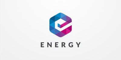 Letter E Hexagon Geomeric Vector Logo Design v18