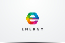 Letter E Hexagon Colorful Vector Logo Design v.20 Screenshot 1
