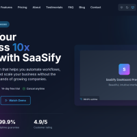 Premium Next.js SaaS Landing Page
