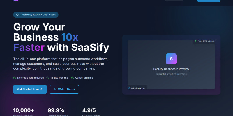 Premium Next.js SaaS Landing Page