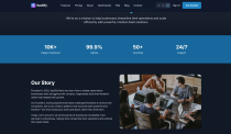 Premium Next.js SaaS Landing Page Screenshot 1