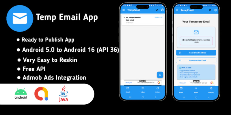 TempEmail - Temporary Email Android Source Code