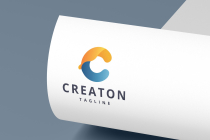 Abstract Flowing C Letter Logo Screenshot 1