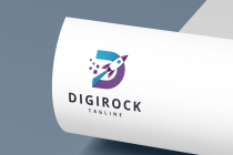 Digital Rocket D Letter Logo Screenshot 1
