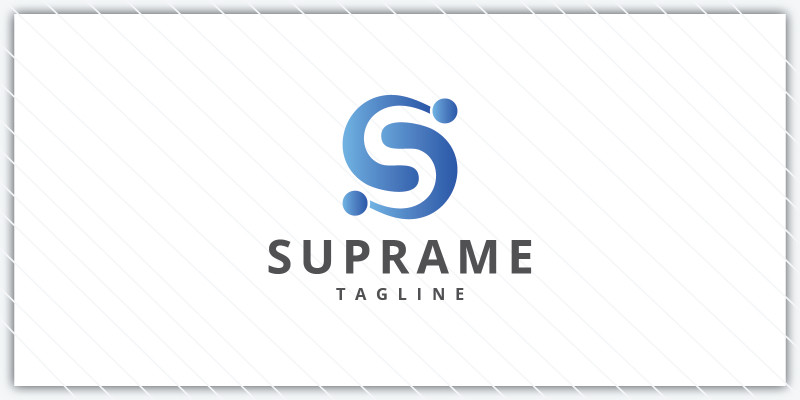 Abstract S Letter Connection Logo