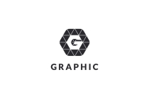 Letter G Geometric Hexagon Vector Logo Design v.13 Screenshot 3