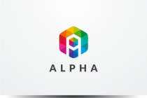 Letter A Hexagon Colorful Vector Logo Design v16 Screenshot 1