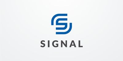 Signal Letter S Logo Design Vector