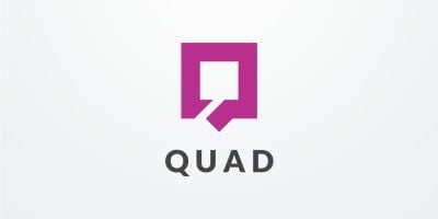 Letter Q Square Logo Design Vector v17
