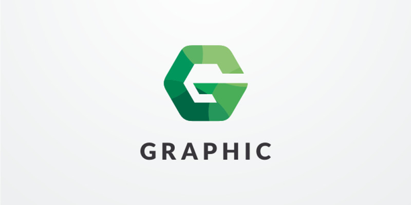 Letter G Green Hexagon Logo Design Vector v27