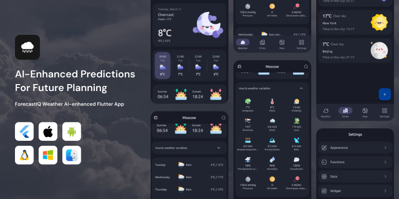 ForecastIQ Weather AI-enhanced Flutter App