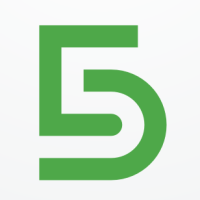 Five Number 5 Logo Design Vector v03