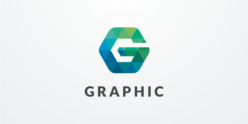 Letter G Hexagon Pixel Logo Design Vector v16