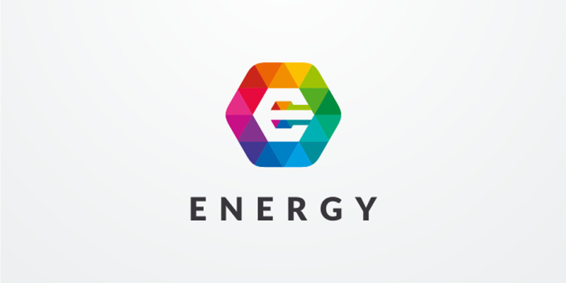 Letter E Hexagon Colorful Logo Design Vector v17