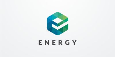 Letter E Hexagon Pixel Logo Design Vector v.19