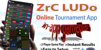 ZrC LUDo - Online in-app Gameplay Ludo Tournament