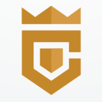 Crown Letter C Logo Design Vector
