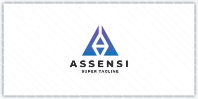 ASSENSI Abstract Triangle A Logo