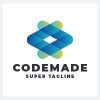 Abstract Code Connection Logo