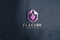 Flower Geometric Cube Logo Screenshot 1