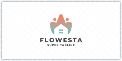 Flower House Real Estate Logo