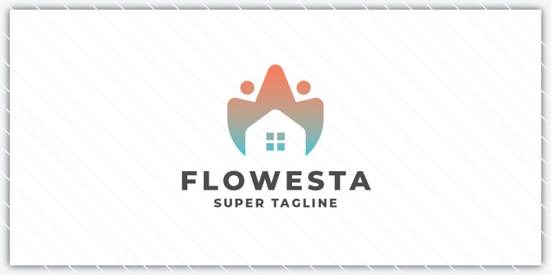 Flower House Real Estate Logo