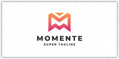 Momente Geometric Letter M Logo