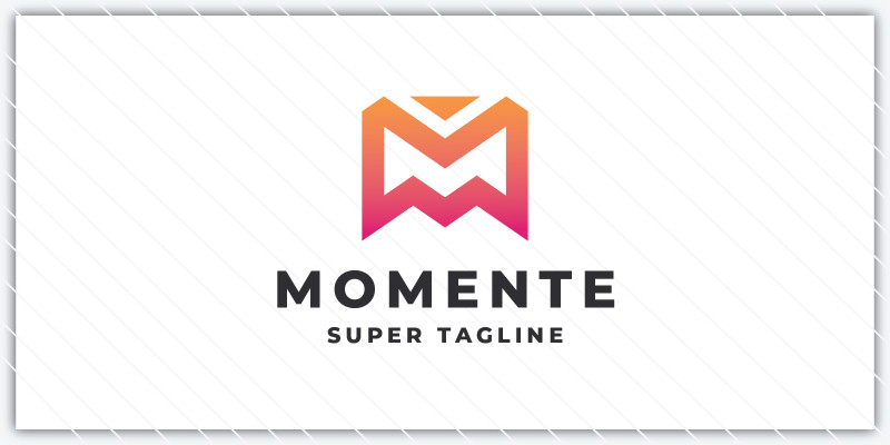 Momente Geometric Letter M Logo