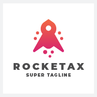 Red Rocket Startup Logo