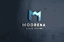 Modrena Geometric M Logo Screenshot 1