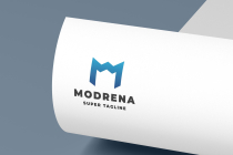 Modrena Geometric M Logo Screenshot 2