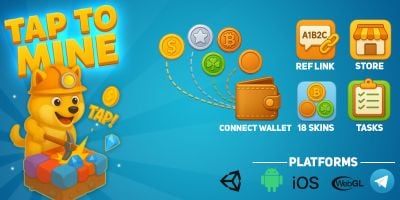 TapToMine - Unity Template
