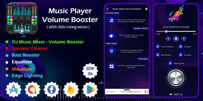 Music Player Volume Booster -  Equalizer App